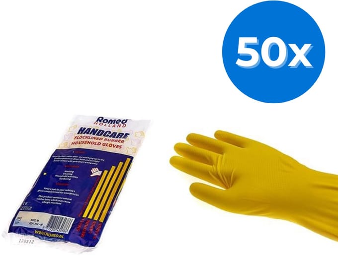 Romed huishoudhandschoenen - 50 stuks Large - 50 stuks Romed