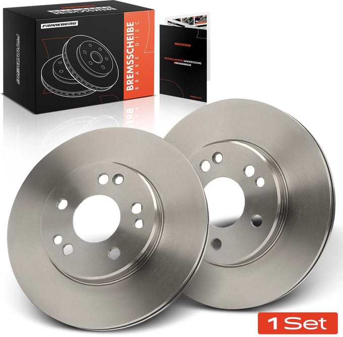 Frankberg 2x Remschijven Vooras voor Benz C124 W124 S124 W