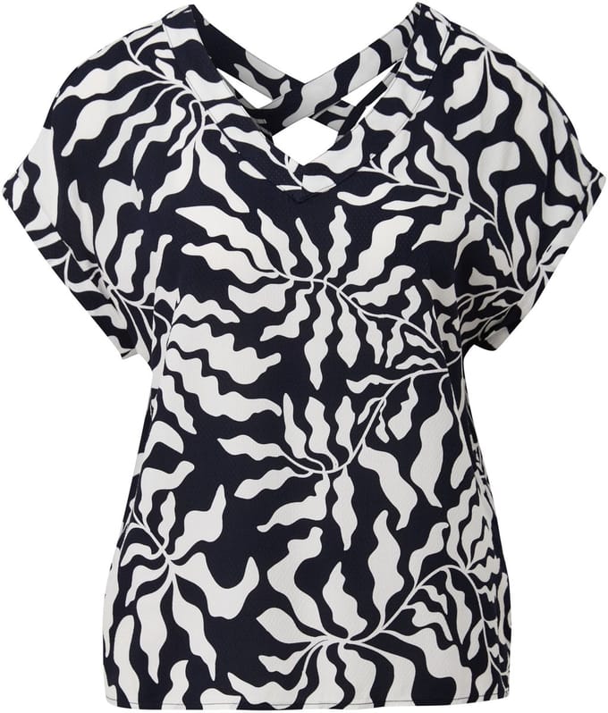s.Oliver - female - Viscose blouse met V-halslijn