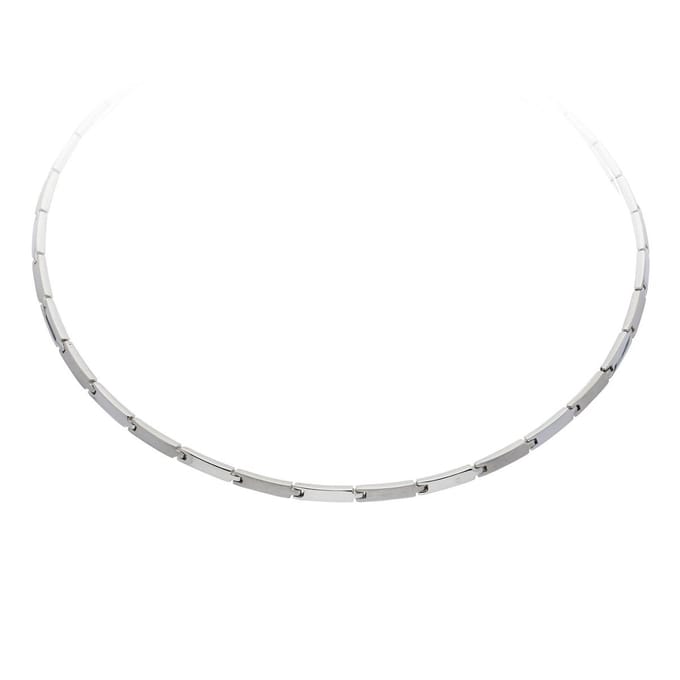 Glow- Zilveren choker Fantasie