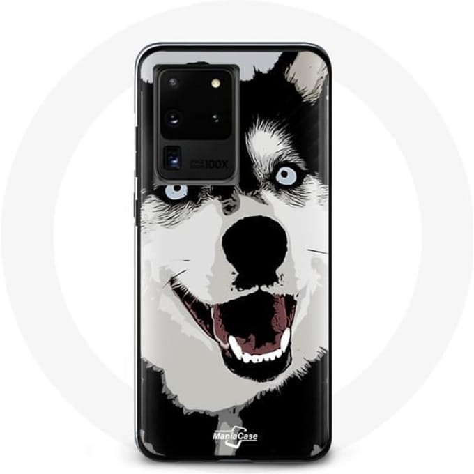 Hoesje voor Samsung Galaxy S20 Ultra Siberische Husky Blauwe Ogen