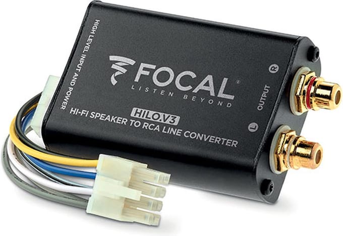 Focal HILO.V3 - High to Low converter - Versterker aansluiten op autoradio