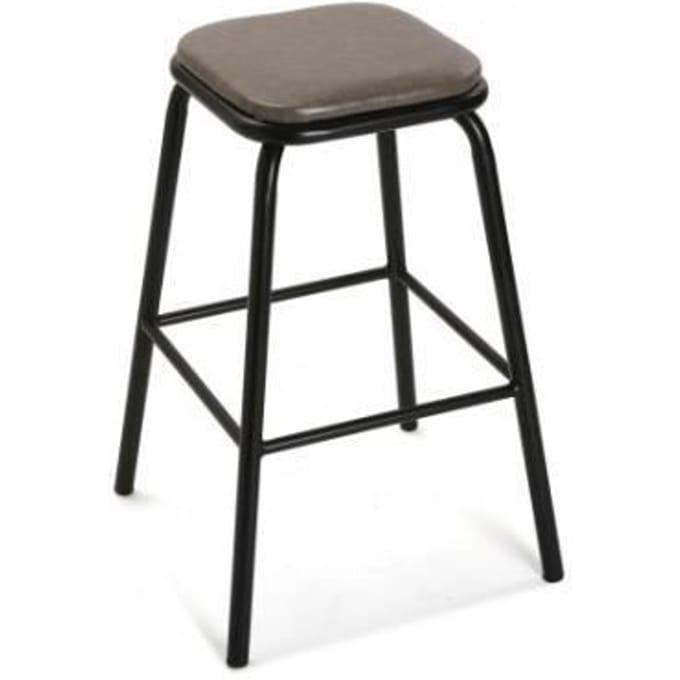 Tabouret - VERSA - LOFT - Gris - Métal - Style Industriel gris