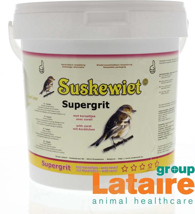 Suskewiet Supergrit emmer 5kg - grit voor vogels