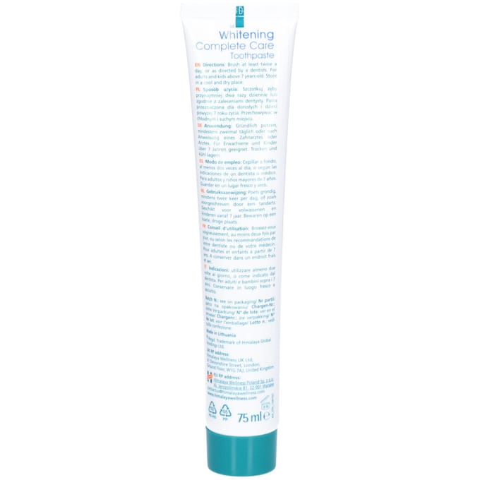 Himalaya Botanique Complete Care Toothpaste Whitening 75 Tandpasta
