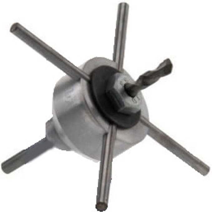 Centreerspin - t.b.v. droog diamantboren met centreersleuven - 62mm - SPERO