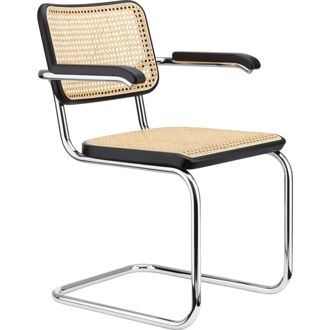 Thonet S 64 V Stoel - Beuken zwart (TP 29) gebeitst