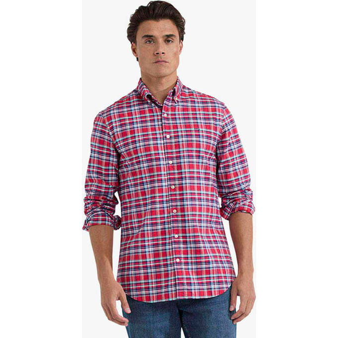 McGregor Summer Check Shirt Red Taglia: M | Camicie Casual Outlet | Uomo | Rosso