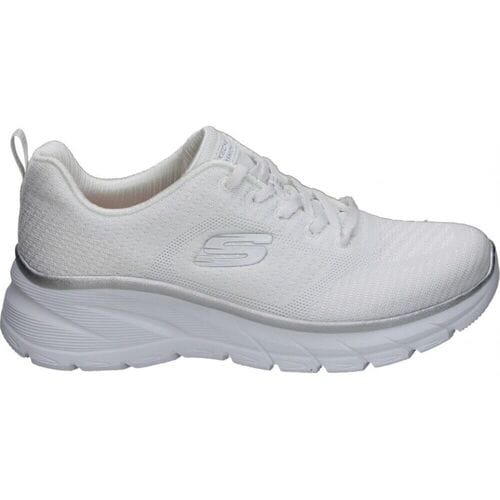 Skechers Dames Fashion Fit 2.0 Moonlight Glow Sneakers White Silver