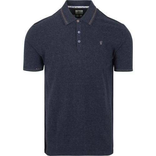 R2 Amsterdam Polo Soft Solid Blue - Maat S - Heren