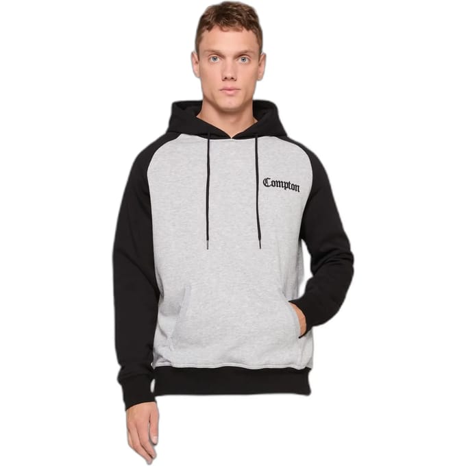 Mister Tee Compton Tekst op Emb Raglan Hoody MT3922