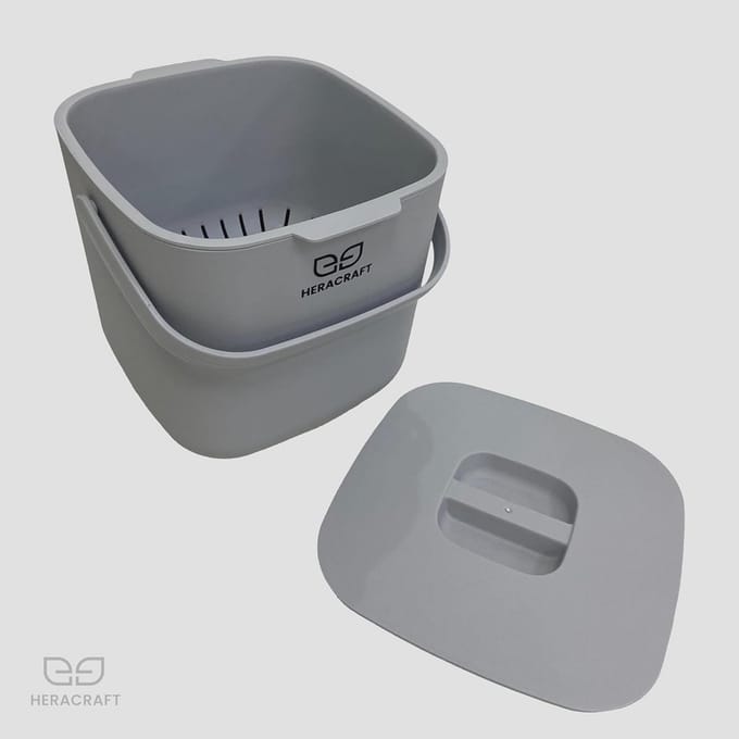 Efficiënte 7L Compostbak voor Appartement - Geurloze Voedselafvalbak voor Keuken
