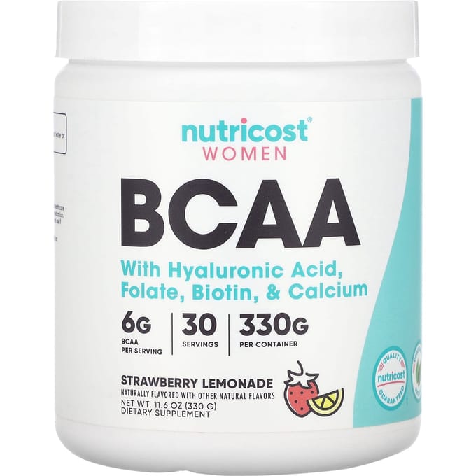 Nutricost, Femmes, BCAA, Limonade à la fraise, 11,6 oz (330 g)