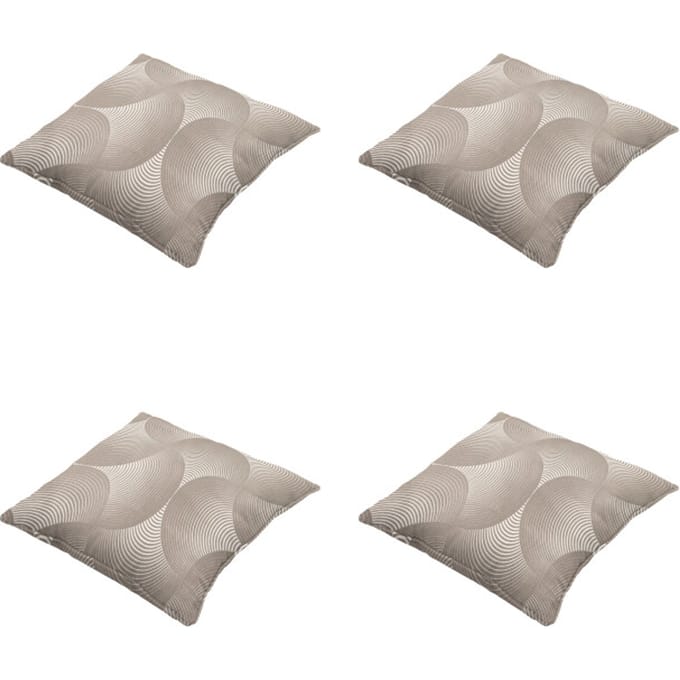 Madison - Sierkussen Napels - Taupe - 50x50x10cm - Set van 4