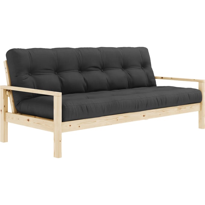 Karup Knop slaapbank - 734 Dark Grey - 101ClearLacquered