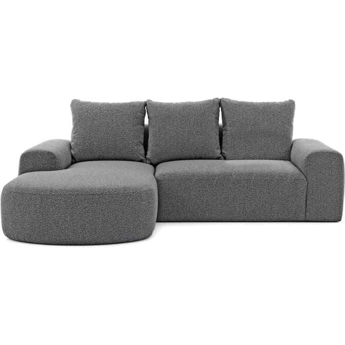 Hoekbank Arrezzo links bouclé | NADUVI Collection