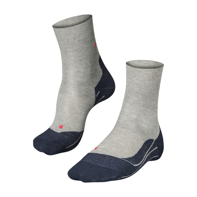 FALKE RU4 anti-blaar katoen functioneel materiaal hardloopsokken heren grijs - maat 44-45