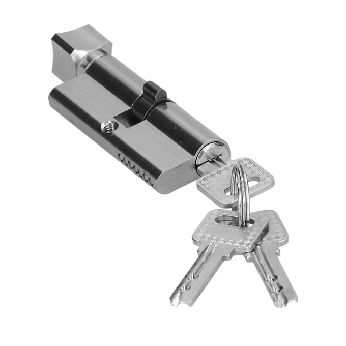 Binnensleutelcilinder Aluminium-IJzerlegering Deurslotkern voor Deurdikte van 3550mm gray
