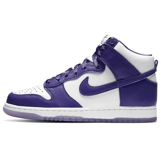 Nike Dunk High Varsity Purple Dames Sneakers Wit DC5382-100 39 blue