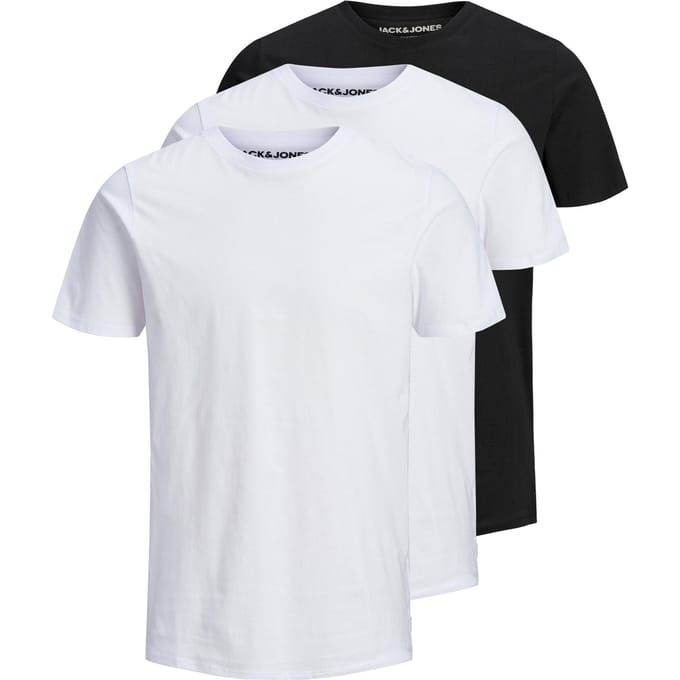 JACK & JONES- JJEORGANIC BASIC TEE SS O-NE 3PK MP NOOS - Heren - T-shirt