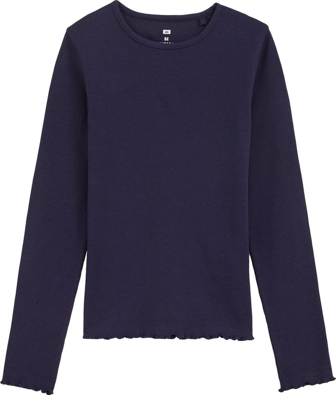 WE Fashion Meisjes T-shirt van ribstof