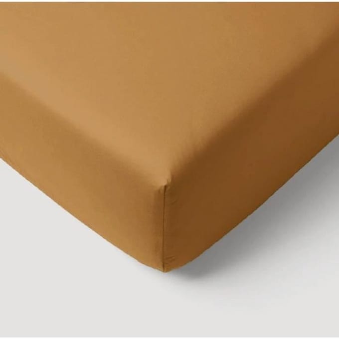 Hoeslaken - P'TIT DODO - 60 x 120 cm - Jersey - Karamel