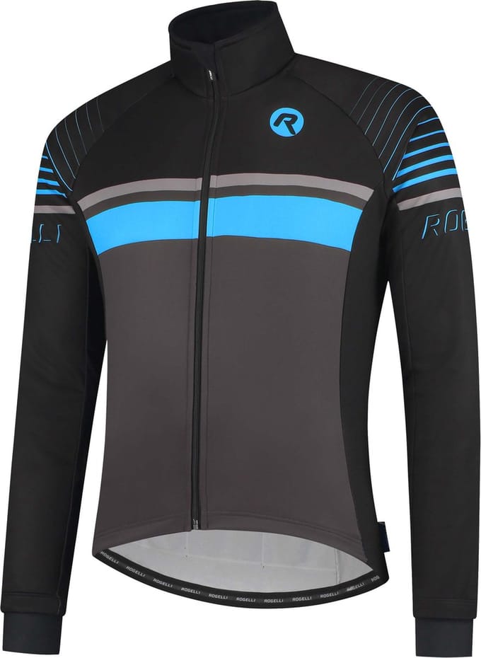 Rogelli Hero Fietsjack Winter - Heren - Grijs, Zwart, Blauw - Maat M