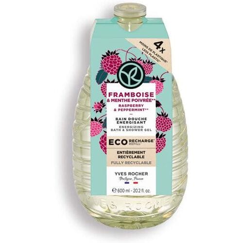 Yves Rocher Eco-Navulling Bad- en Douchegel Framboos & Pepermunt