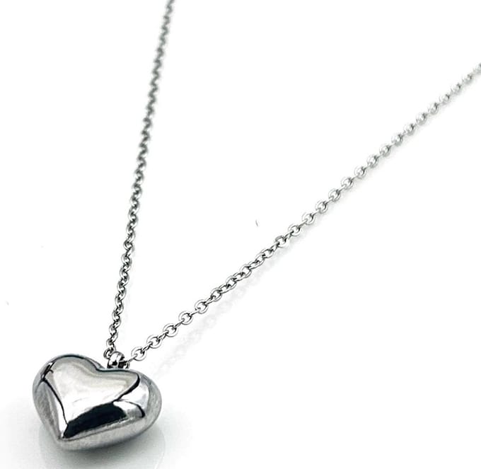 Ketting hart - RVS - 40-45 cm – valentijn – cadeau