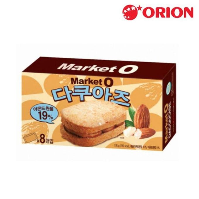 Orion Market O Dacquoise 176g/8 stuks (1 STUK) 1PCS brown