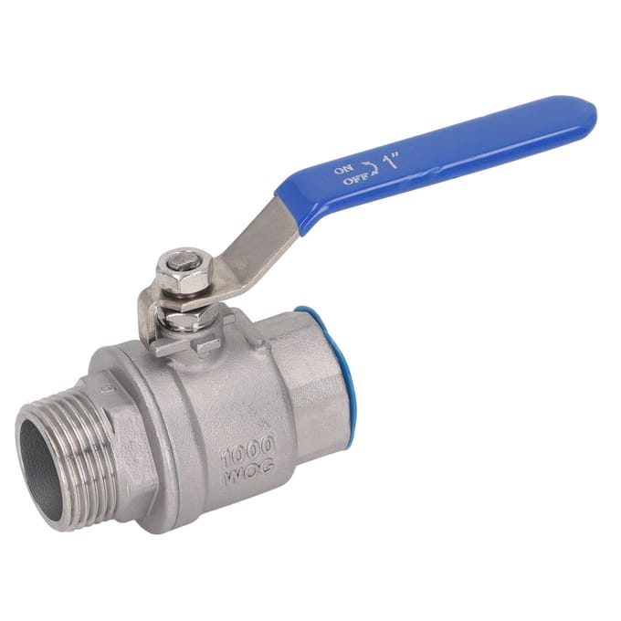 Kogelkraan 1in NPT RVS Rechte Kogelkraan Fitting Connector voor Water Olie