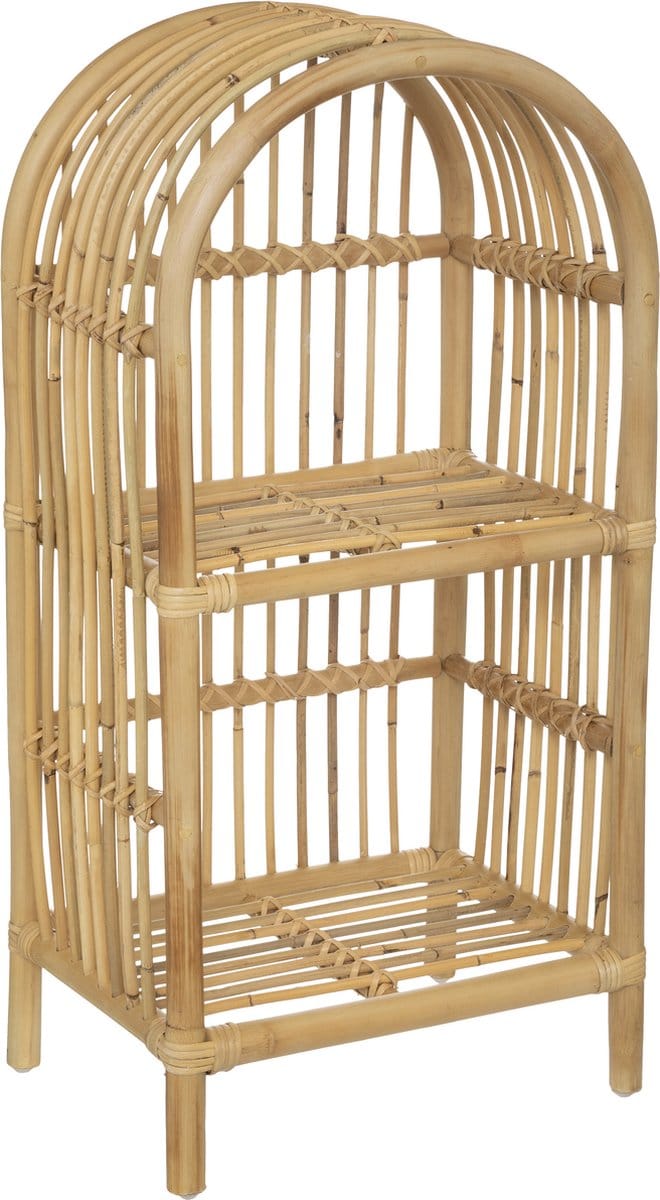 Atmosphera Rotan Bibliotheek - Boekenplank / Boekenkast - H76cm