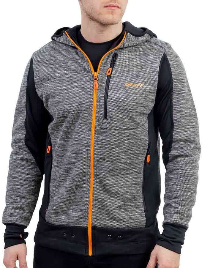 Graff Outdoor Fleece Fleece Met Kap Grijs M Man