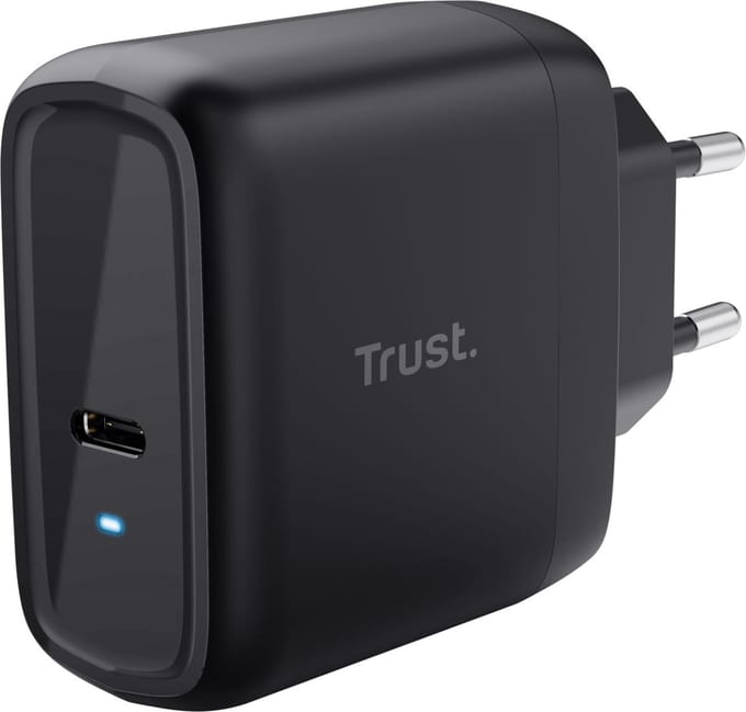 Trust Maxo - Laptoplader - 65 W - USB-C - 2m kabel - Zwart