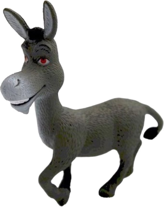 Shrek - Ezel - kunststof - 8 cm - Comansi - speelfiguur/taarttopper