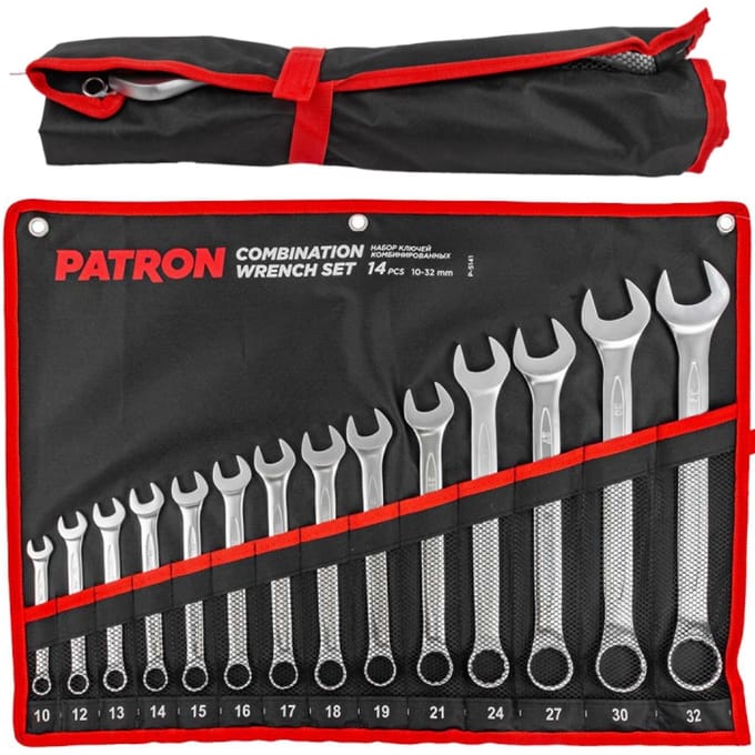 Patron P-5141 - Ring sleutelset - 10-32mm - 14 stuks
