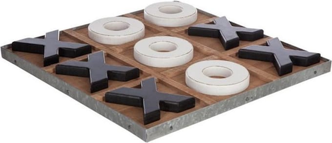 Boter kaas en eieren groot 35 x 35 cm hout en ijzer