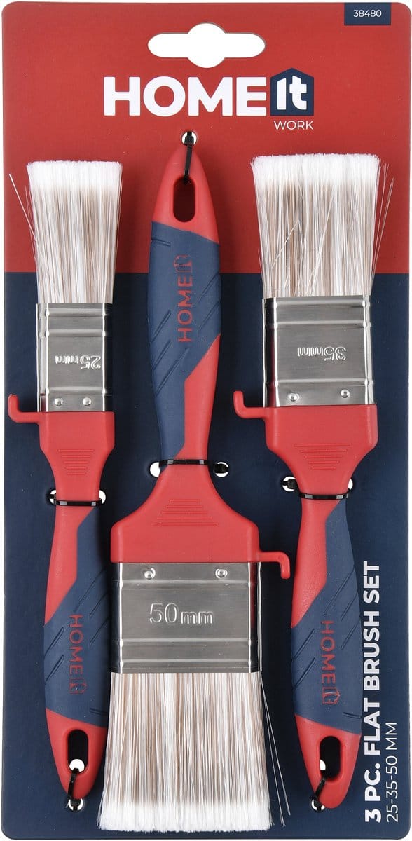HOME It® kwastenset 3 stuks. plat 25-35-50 mm.