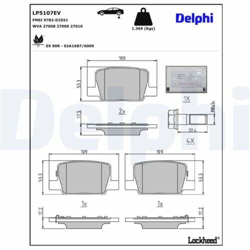 Remblokset DELPHI LP5107EV