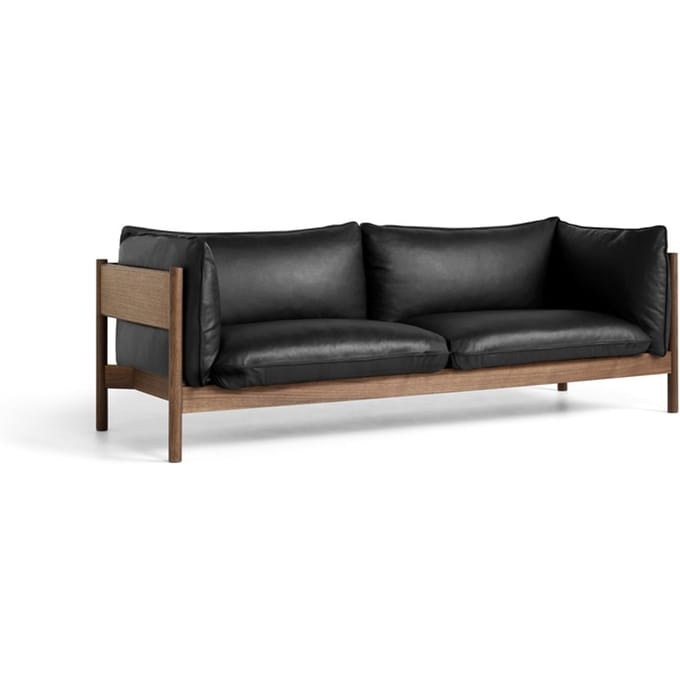 HAY - Arbour 3-zitsbank - Leder - zwart