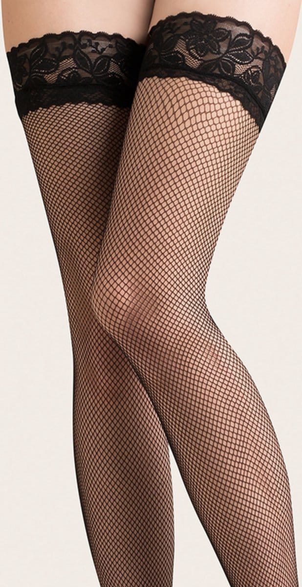 Netkousen - Hold up Kousen - Kabarette 151 - Zwart - Maat: M/L