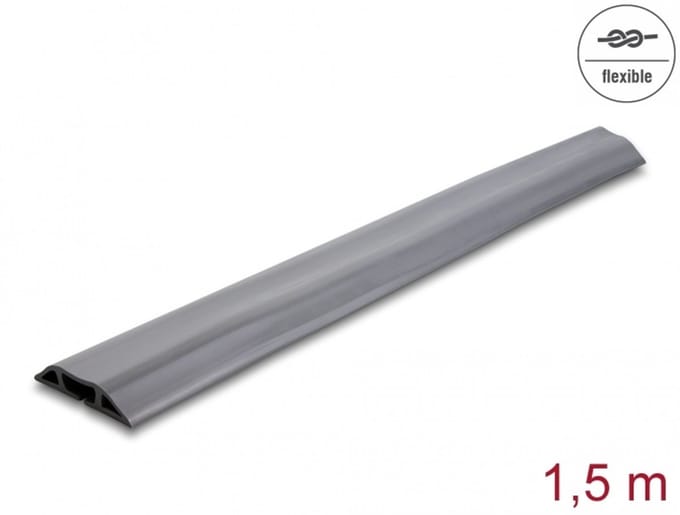 Delock PVC Cable Duct flexible 70 x 13 mm - length 1.5 m grey