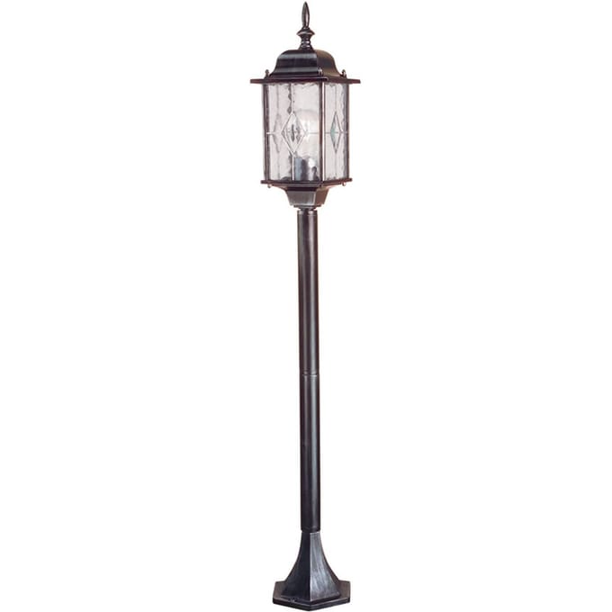 Elstead Lighting LED Tuin Pilaar Wexford | 1X E27 Max 60W | IP44 (Outdoor) | Black/Silver