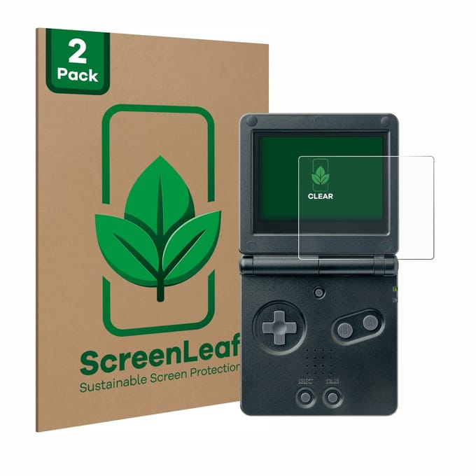 2 Stuks Screenprotector voor Nintendo Gameboy Advance GBA SP - Hoogwaardige Beschermfolie transparant
