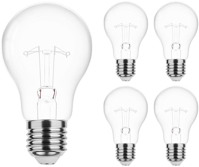 Technik E27 Gloeilamp A55 100W - 1250lm - 2700K - Extra Warm Wit - 5 stuks