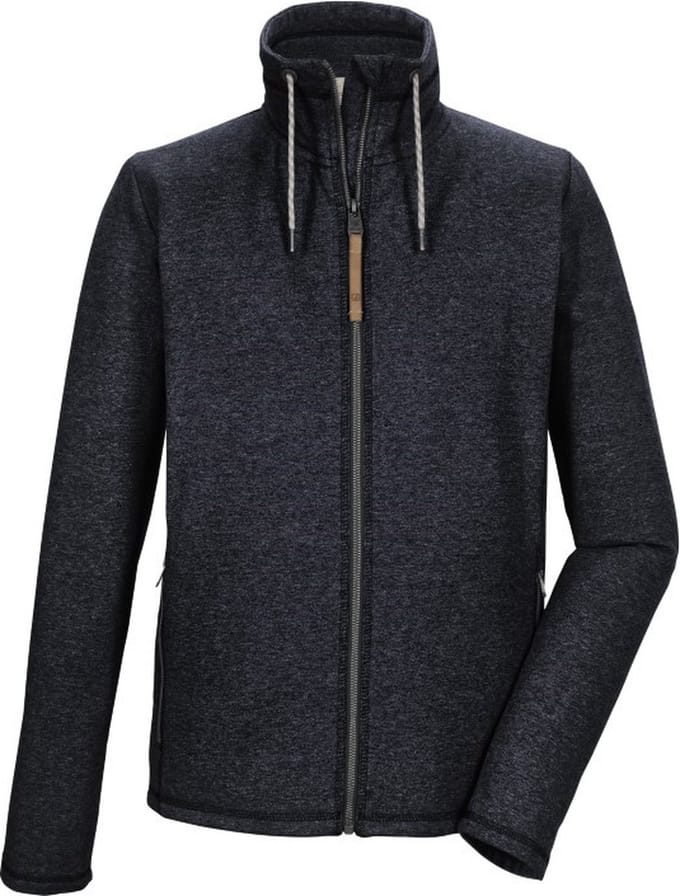 Killtec heren vest - gebreid heren vest fleece - dun - 41445 - navy - maat S
