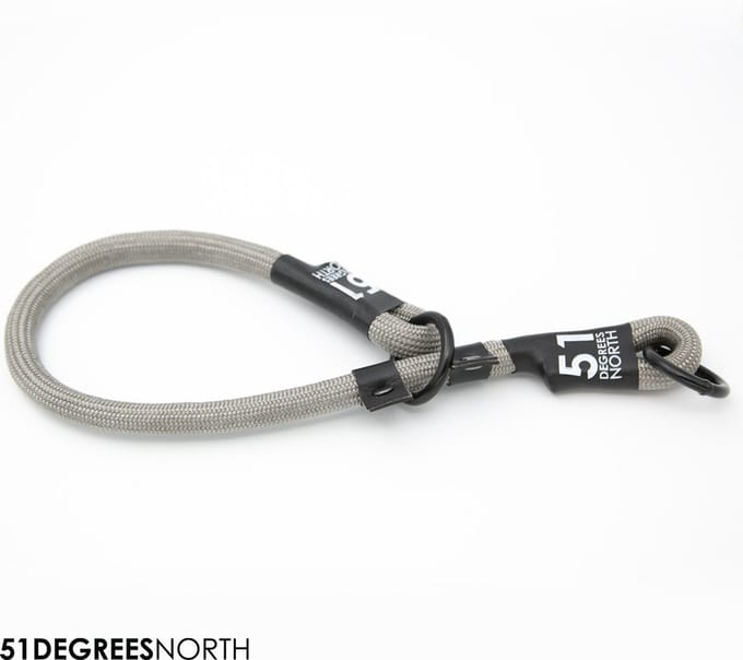 51 Degrees North - Wanderful - Collar - Nylon - Rope - Light Grey - 50-65cmx12mm