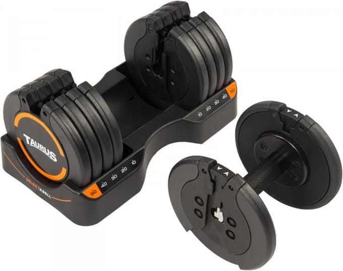 Taurus - Selectabell - Verstelbare Halter - 4,5 t/m 22,5 kg – 1 halter – Dumbbell –  dumbell - Verstelbare Dumbbell