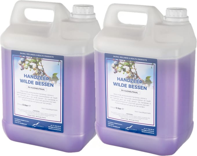 Handzeep Wilde Bessen 5 liter - set van 2 stuks - navulling - Voordeelverpakking