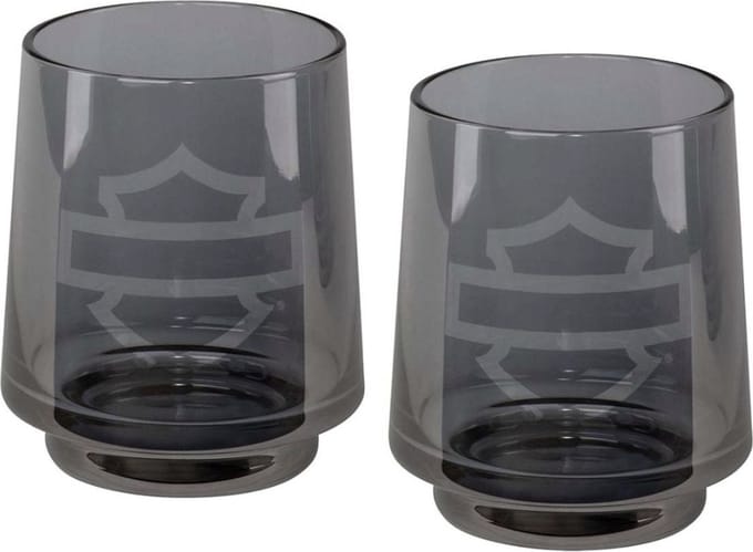 Harley-Davidson Smoke Gray Rocks Stapelbare Glazen Set